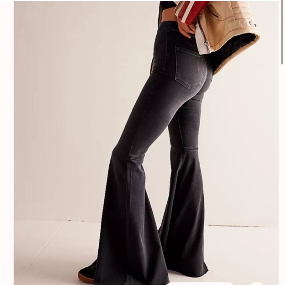 free people super flare black